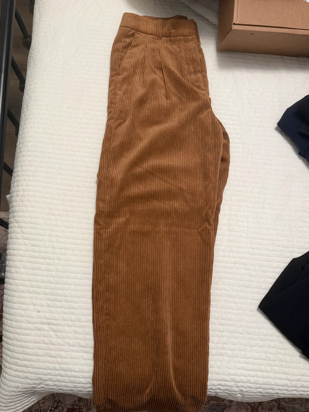 Altar'd State Women’s Corduroy Pants in Chestnut Brown